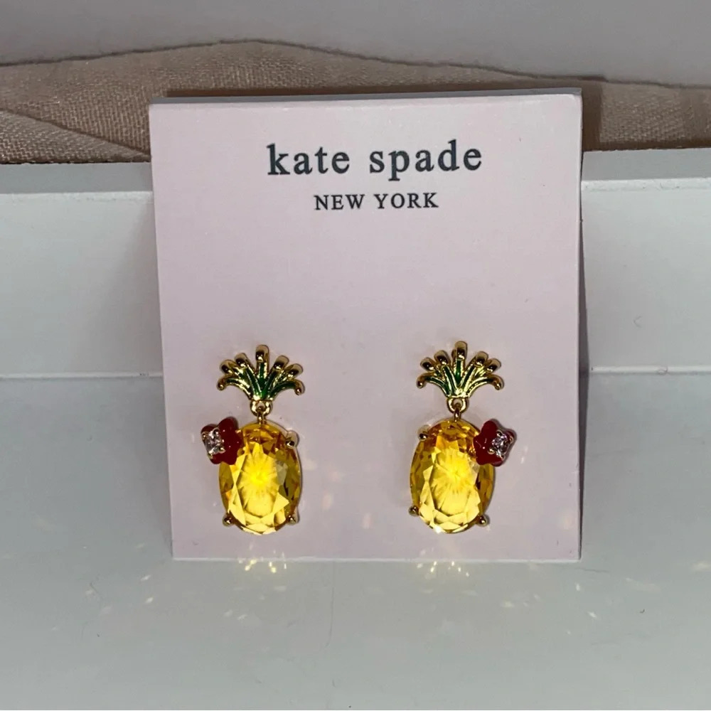 Kate Spade NEW Pineapple Earrings - Picture 6 of 10